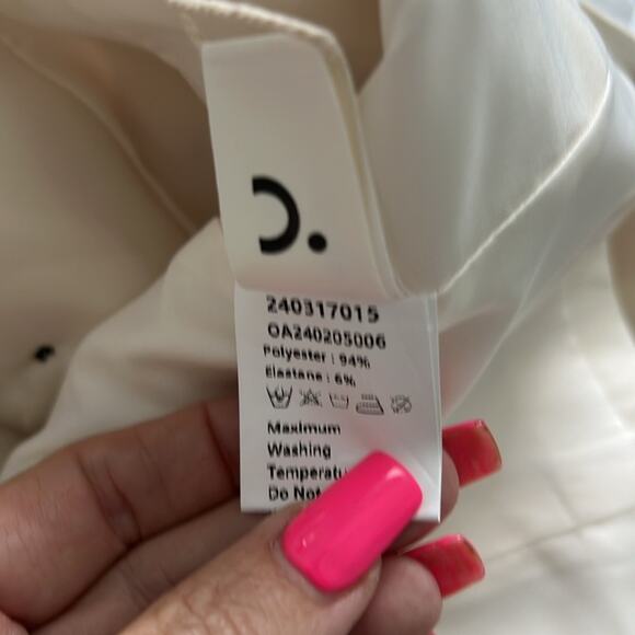 NWT classic tailored COMMENSE buttery ivory pants XL - Picture 8 of 10